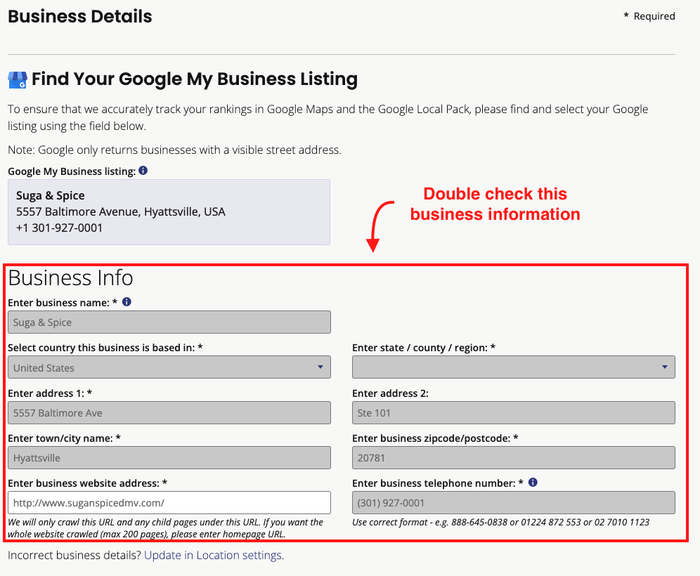 Local Search Audit Step 6