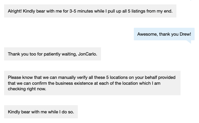 BingPlaces Chat Screenshot 3