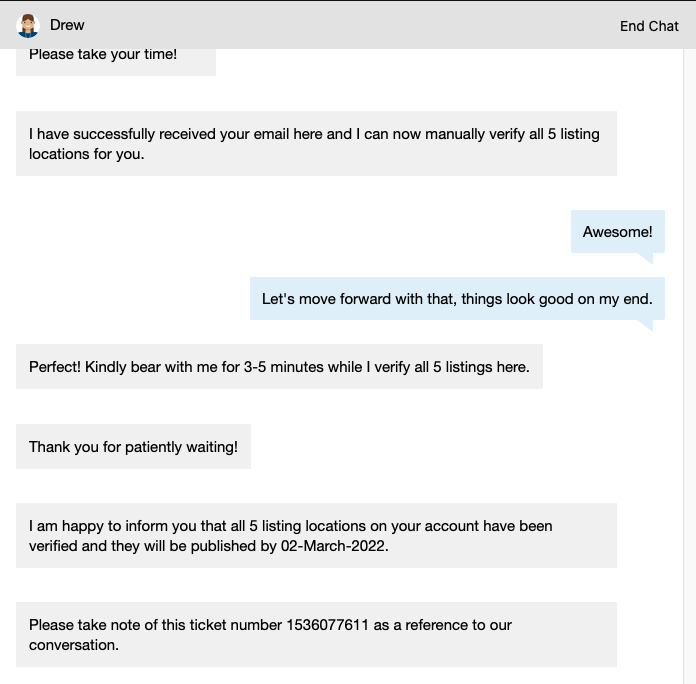 BingPlaces Chat Screenshot 7